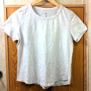 4/$20 Dip brand organic cotton heathered white t shirt size M